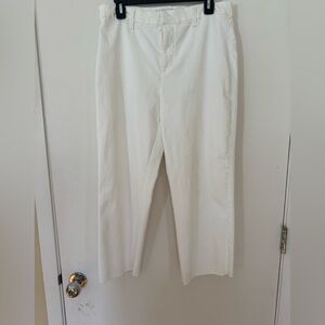 Frank and Eileen cropped Kinsale white chinos